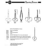 MILTEX Wire Cutting Scissors, 4-3/8" (110mm), curved, one serrated blade. MPN: 9D-134 - Image 2
