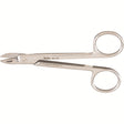 MILTEX Wire Cutting Scissors, 4-3/8" (110mm), Curved, Smooth Blades. MPN: 9D-135