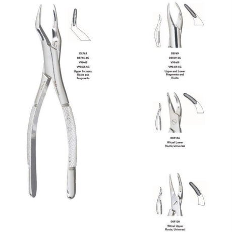 MILTEX 65 Extracting Forceps, Roots. MPN: DEF65 - Image 2