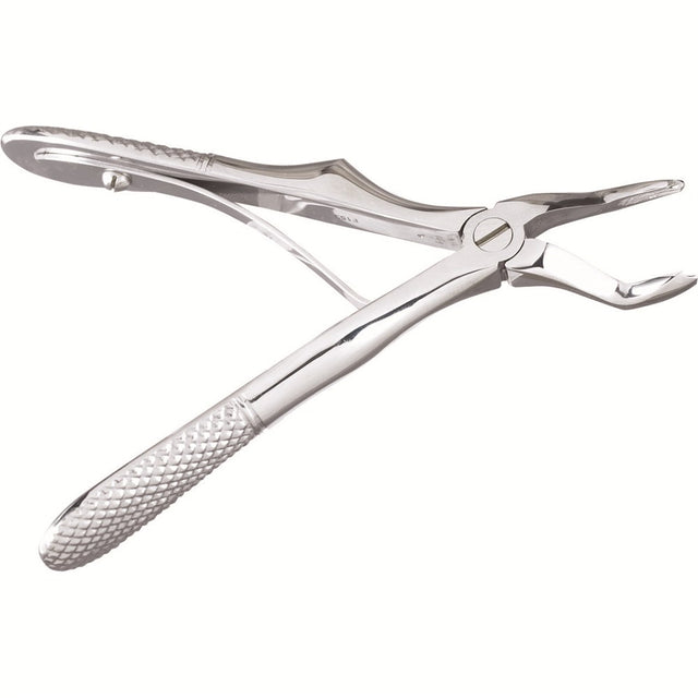 MILTEX Veterinary Extracting Forceps: Upper Molars, Universal, Mini, 4 1/4". MPN: DEFA