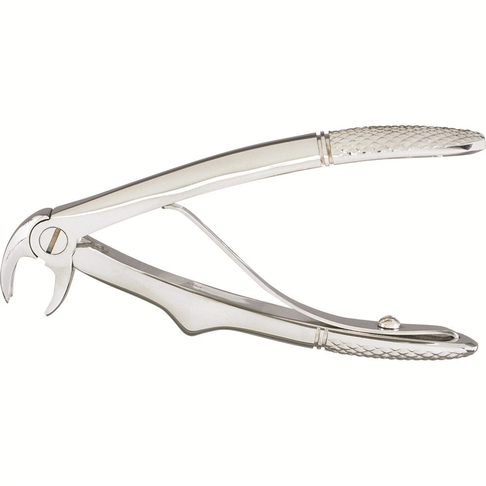MILTEX Veterinary Extracting Forceps: Lower Molars, Universal, Mini, 4 1/4". MPN: DEFC