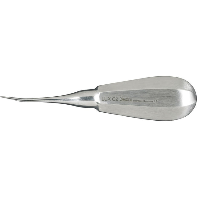 MILTEX Luxating Elevator, Luxator- curved tip 2 mm. MPN: DELLUXC2