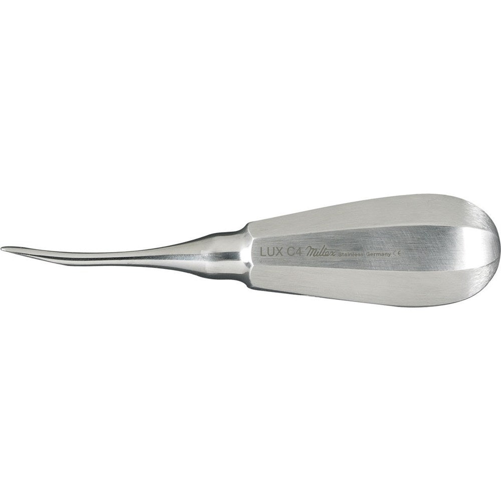 MILTEX Luxating Elevator, Luxator- curved tip 4 mm. MPN: DELLUXC4