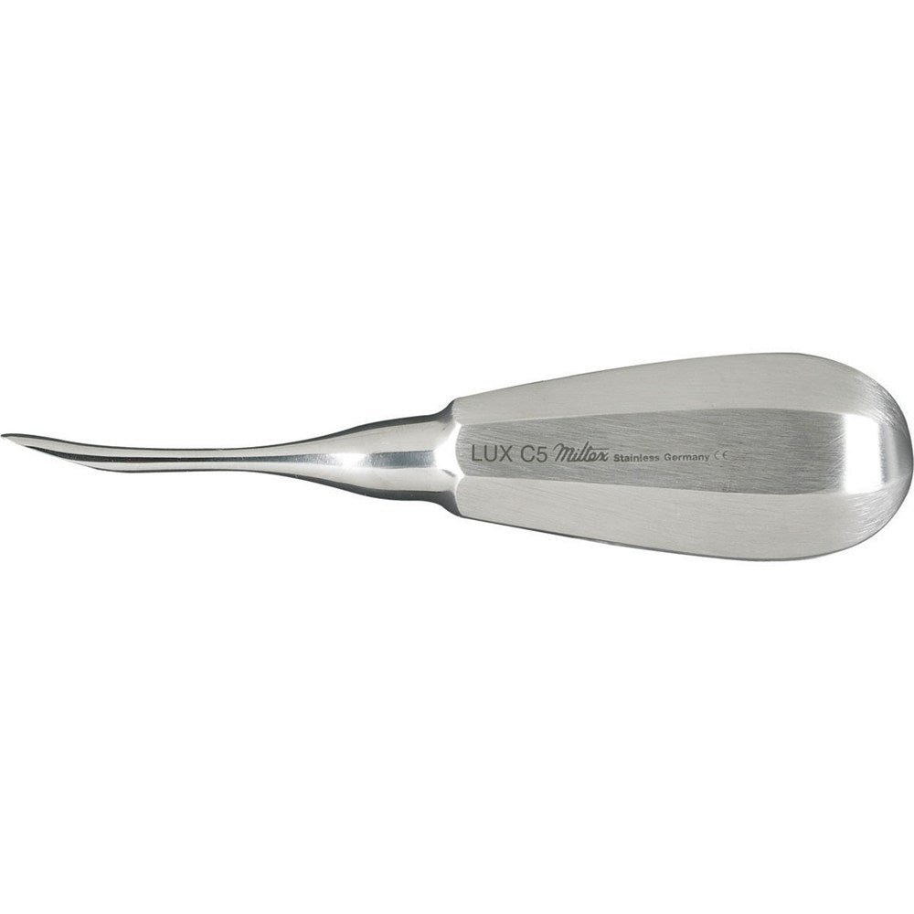 MILTEX Luxating Elevator, Luxator- curved tip 5 mm. MPN: DELLUXC5
