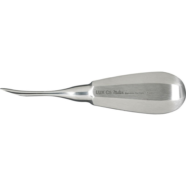 MILTEX Luxating Elevator, Luxator- curved tip 5 mm. MPN: DELLUXC5