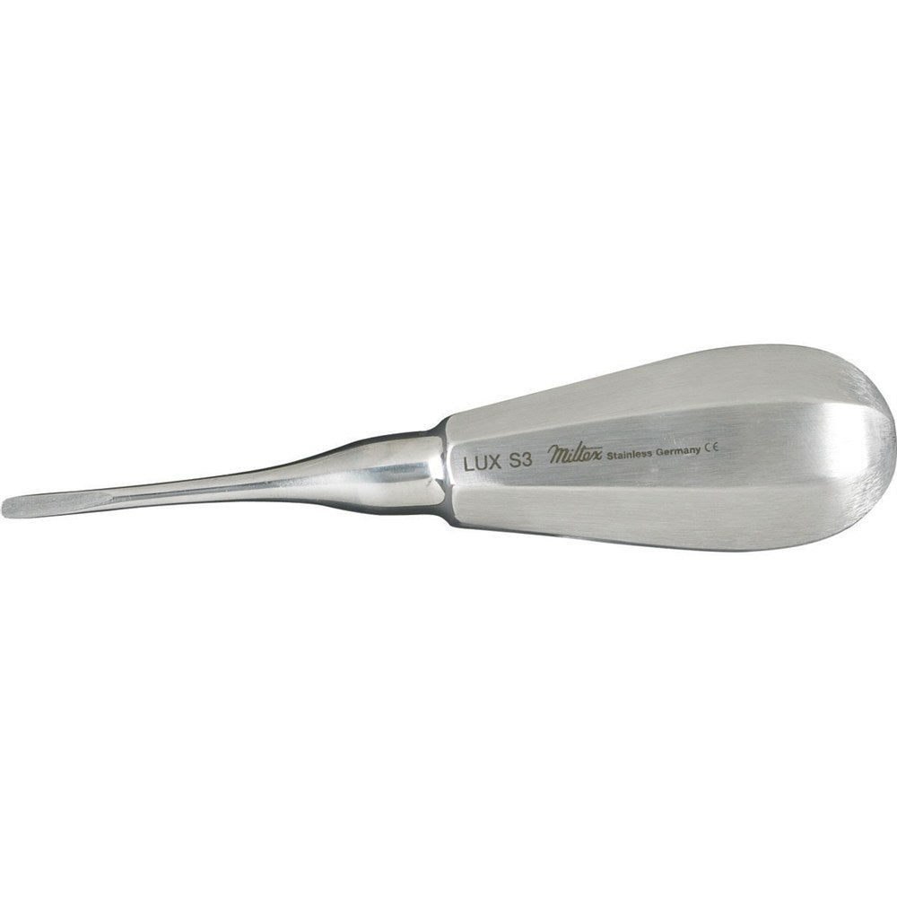 MILTEX Luxating Elevator, Luxator- straight tip 3 mm. MPN: DELLUXS3