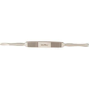 MILTEX OHL Periosteal Elevator double ended, sharp rounded & pointed, 6 mm wide, Length= 7" (17.8 cm). MPN: DELOHL