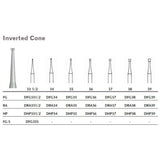MILTEX Tungsten Carbide Bur, Inverted Cone, Friction Grip (10/pk). MPN: DFG331/2