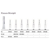 MILTEX Tungsten Carbide Bur, Fissure Straight, Friction Grip Surgical (10/pk). MPN: DFG57SU