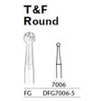 MILTEX Trimming & Finishing Bur, Round, 7006, Friction Grip, 19 mm long. MPN: DFG7006-5