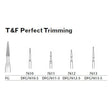 MILTEX Trimming & Finishing Bur, Perfect Trimming, 7611, Friction Grip, 19 mm long. MPN: DFG7611-5