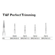 MILTEX Trimming & Finishing Bur, Perfect Trimming, 7611, Friction Grip, 19 mm long. MPN: DFG7611-5