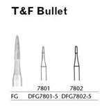MILTEX Trimming & Finishing Bur, Bullet, 7802, Friction Grip, 19 mm long. MPN: DFG7802-5