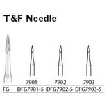 MILTEX Trimming & Finishing Bur, Needle, 7901, Friction Grip, 19 mm long. MPN: DFG7901-5