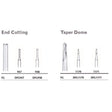 MILTEX Tungsten Carbide Bur, End Cutting, Friction Grip (10/pk). MPN: DFG958
