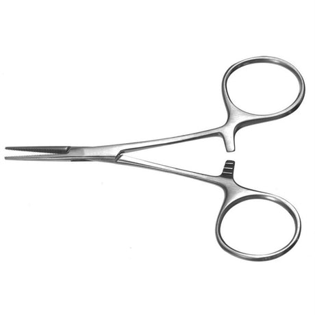 PADGETT Mosquito Forceps, Straight, Long Serrated Jaws, 4-3/4" (120mm) Length. MPN: FLM-130