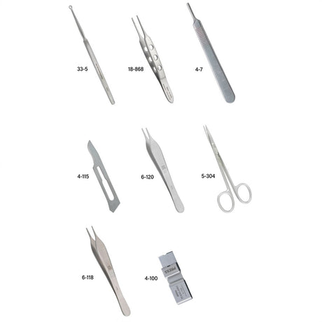 MILTEX Dermatology Mohs Surgery Instrument Setup- A. MPN: IS100