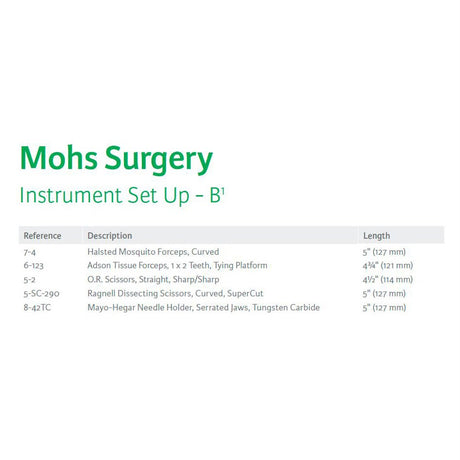 MILTEX Dermatology Mohs Surgery Instrument Setup- B. MPN: IS101 - Image 2