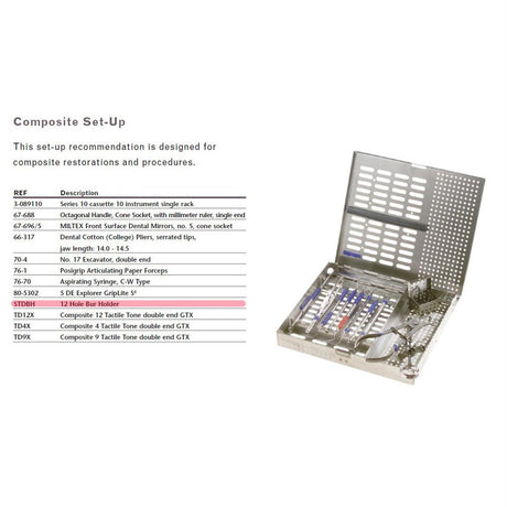 MILTEX Composite Dental Instrument Setup. MPN: IS107 - Image 2