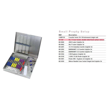 MILTEX Small Prophy Dental Instrument Setup. MPN: IS114 - Image 2