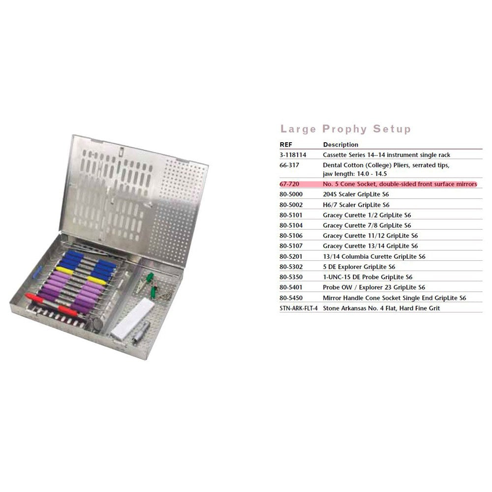 MILTEX Large Prophy Dental Instrument Setup. MPN: IS115 - Image 2
