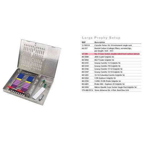 MILTEX Large Prophy Dental Instrument Setup. MPN: IS115 - Image 2
