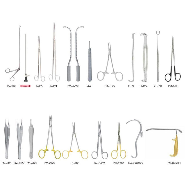 MILTEX PADGETT Transaxillary Breast Augmentation Instrument Setup. MPN: IS119