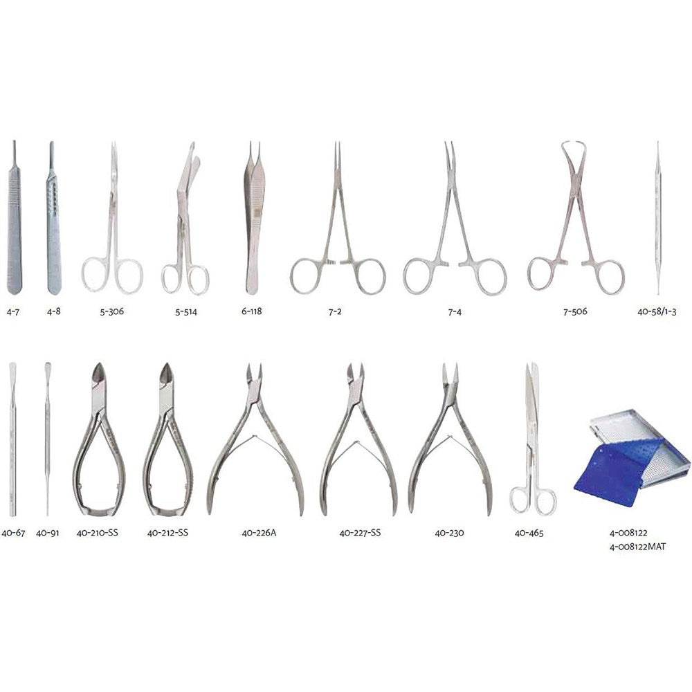 MILTEX General Podiatry Instrument Setup. MPN: IS124
