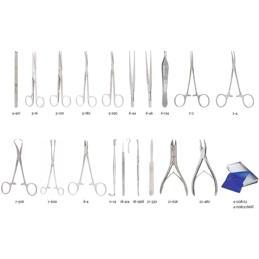 MILTEX Podiatry Toe Pack Instrument Setup. MPN: IS127