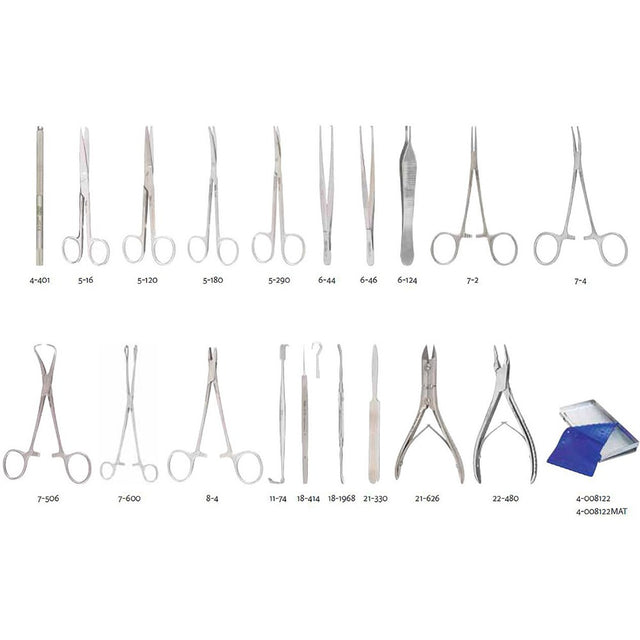 MILTEX Podiatry Toe Pack Instrument Setup. MPN: IS127