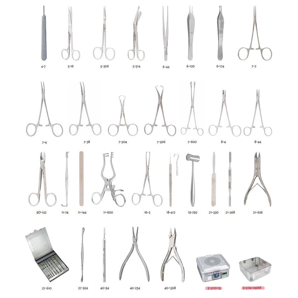 MILTEX Podiatry Major Surgery Instrument Setup. MPN: IS128