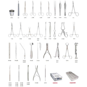 MILTEX Podiatry Small Bone Instrument Setup. MPN: IS129