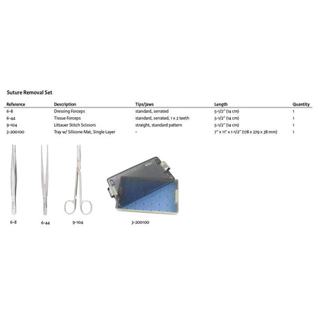 MILTEX Suture Removal Instrument Setup. MPN: IS130 - Image 2