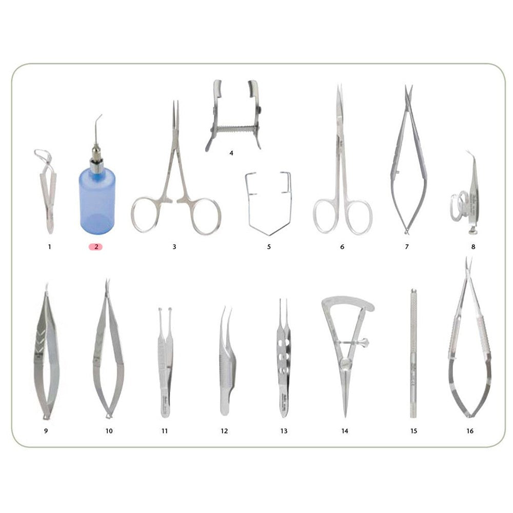 MILTEX Glaucoma Surgery Instrument Setup. MPN: IS134