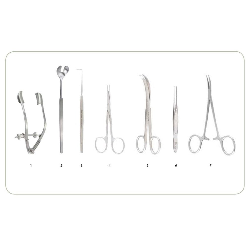 MILTEX Enucleation Surgery Instrument Setup. MPN: IS142