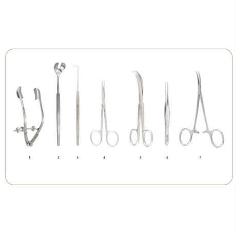 MILTEX Enucleation Surgery Instrument Setup. MPN: IS142