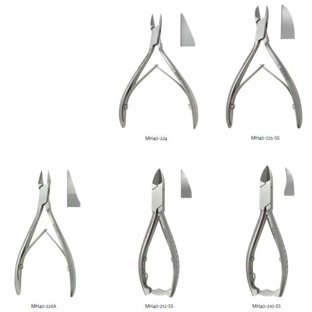 MeisterHand Nail Nipper, 5-3/4" (145mm), concave jaws, double spring, stainess. MPN: MH40-210-SS - Image 2