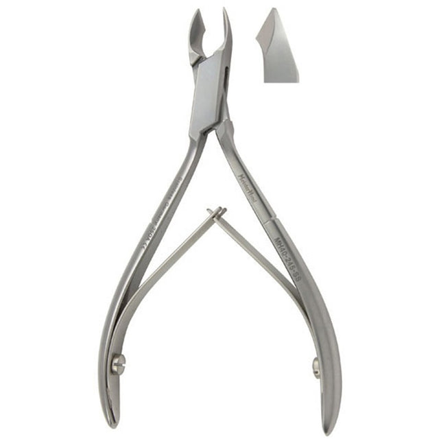MeisterHand Tissue & Cuticle Nipper, 4" (101mm), convex jaws. MPN: MH40-245-SS
