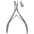 MeisterHand Tissue & Cuticle Nipper, 4-1/2" (114mm), convex jaws 8.3mm, stainless. MPN: MH40-250-SS