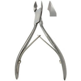 MeisterHand Tissue & Cuticle Nipper, 4-1/2" (114mm), convex jaws 8.3mm, stainless. MPN: MH40-250-SS