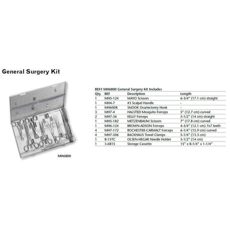 Meisterhand Veterniary General Surgery Kit. MPN: MH6800 - Image 2