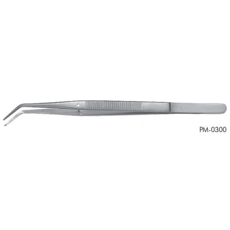PADGETT Thackray Dental Packing Forceps, Serrated, Angled, 5-7/8" (150mm). MPN: PM-0300