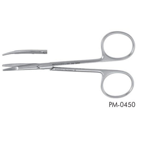 PADGETT Kilner Scissors, Curved with Flattened Blunt Tips, Length= 4-1/2" (114 mm). MPN: PM-0450
