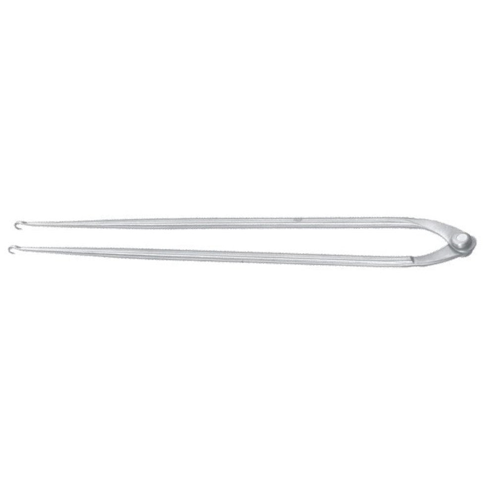 PADGETT Humby Double Skin Hook, 2 Sharp Hooks, Hinged for Adjustable Width, Length= 4-3/4" (121 mm), Hook= 3 mm. MPN: PM-0542