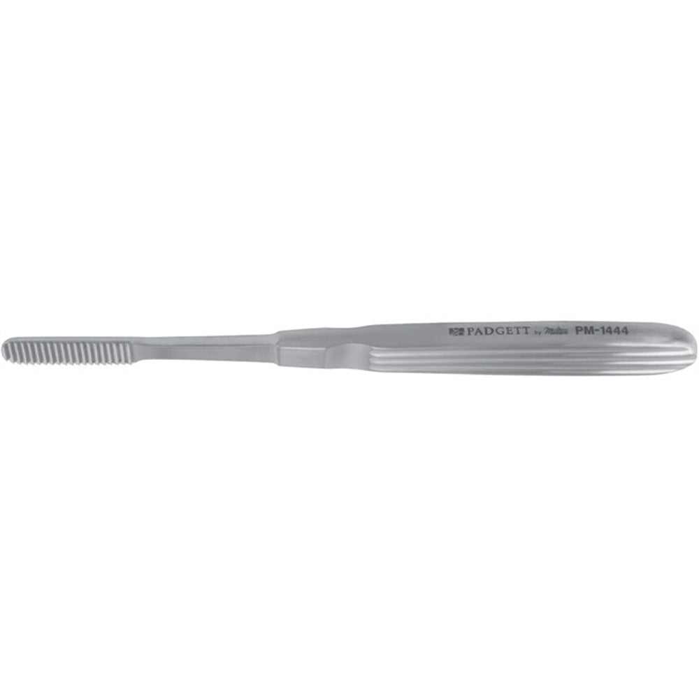 PADGETT McIndoe Nasal Rasp, Straight, Reverse Cutting, Length= 6-1/2" (165 mm), Width= 8.0 mm. MPN: PM-1444
