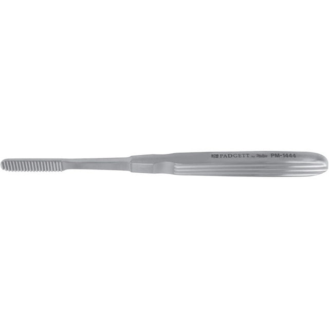 PADGETT McIndoe Nasal Rasp, Straight, Reverse Cutting, Length= 6-1/2" (165 mm), Width= 8.0 mm. MPN: PM-1444