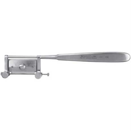 PADGETT Silver Miniature Skin Graft Knife, 7-1/2" (192.3mm), uses standard double-edge razor blades. MPN: PM-14701