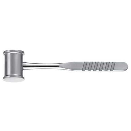 PADGETT Mallet, Solid Stainless Steel, 3/4 lb. (340g), Length= 7-3/4" (197 mm), Diameter= 1-1/4" (32 mm). MPN: PM-1492