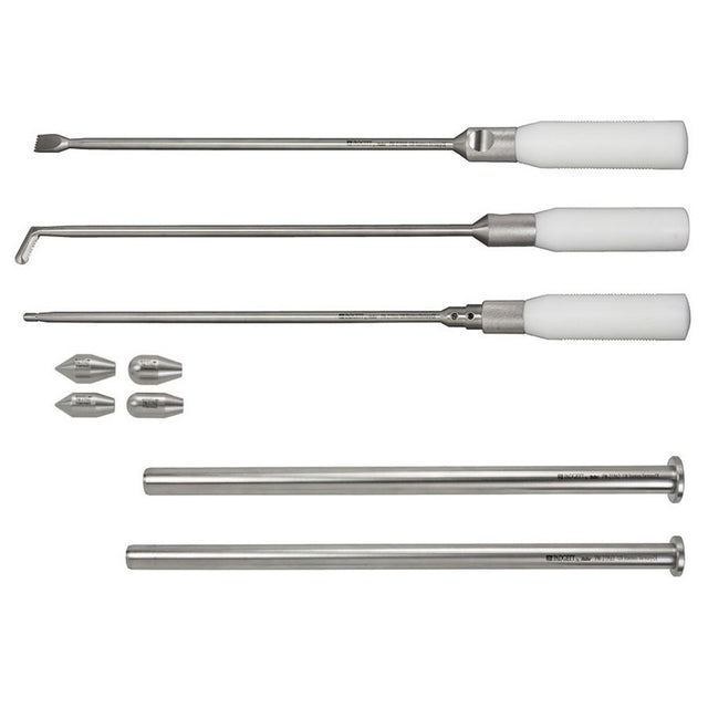 PADGETT Transumbilical Breast Augmentation (TUBA) Set, Includes 5 complete instruments. MPN: PM-21970