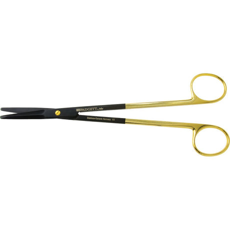 PADGETT Gorney Ceramic Scissors, SuperCut, Tungsten Carbide, Straight, Blunt Flat Tips, Saber-Back Blades, L= 7-1/2" (191 mm). MPN: PM-21SC607CTC